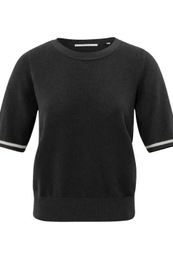 Yaya Trui Textured Round Neck Sleeve