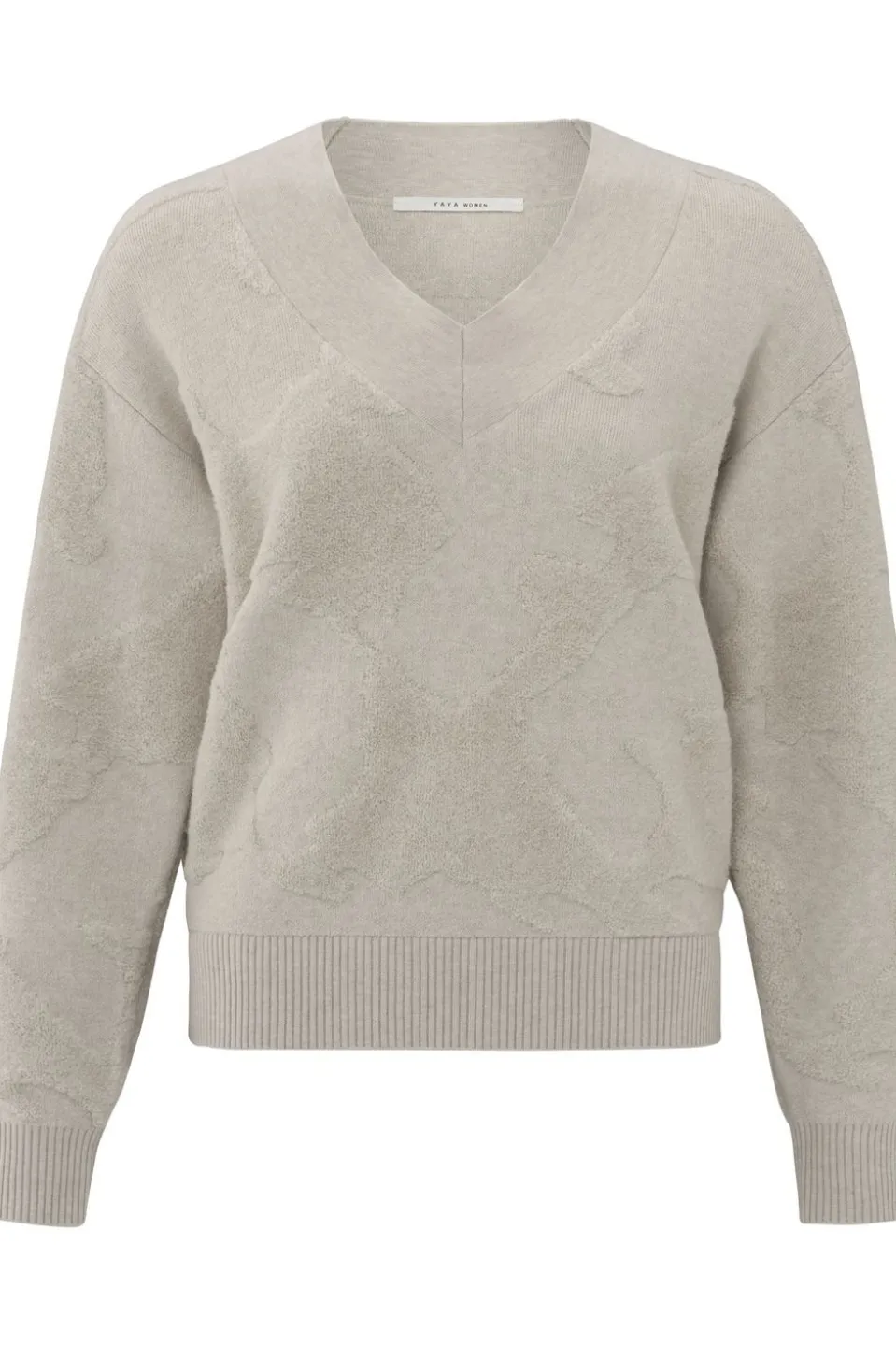 Yaya Trui V-Neck With Texture
