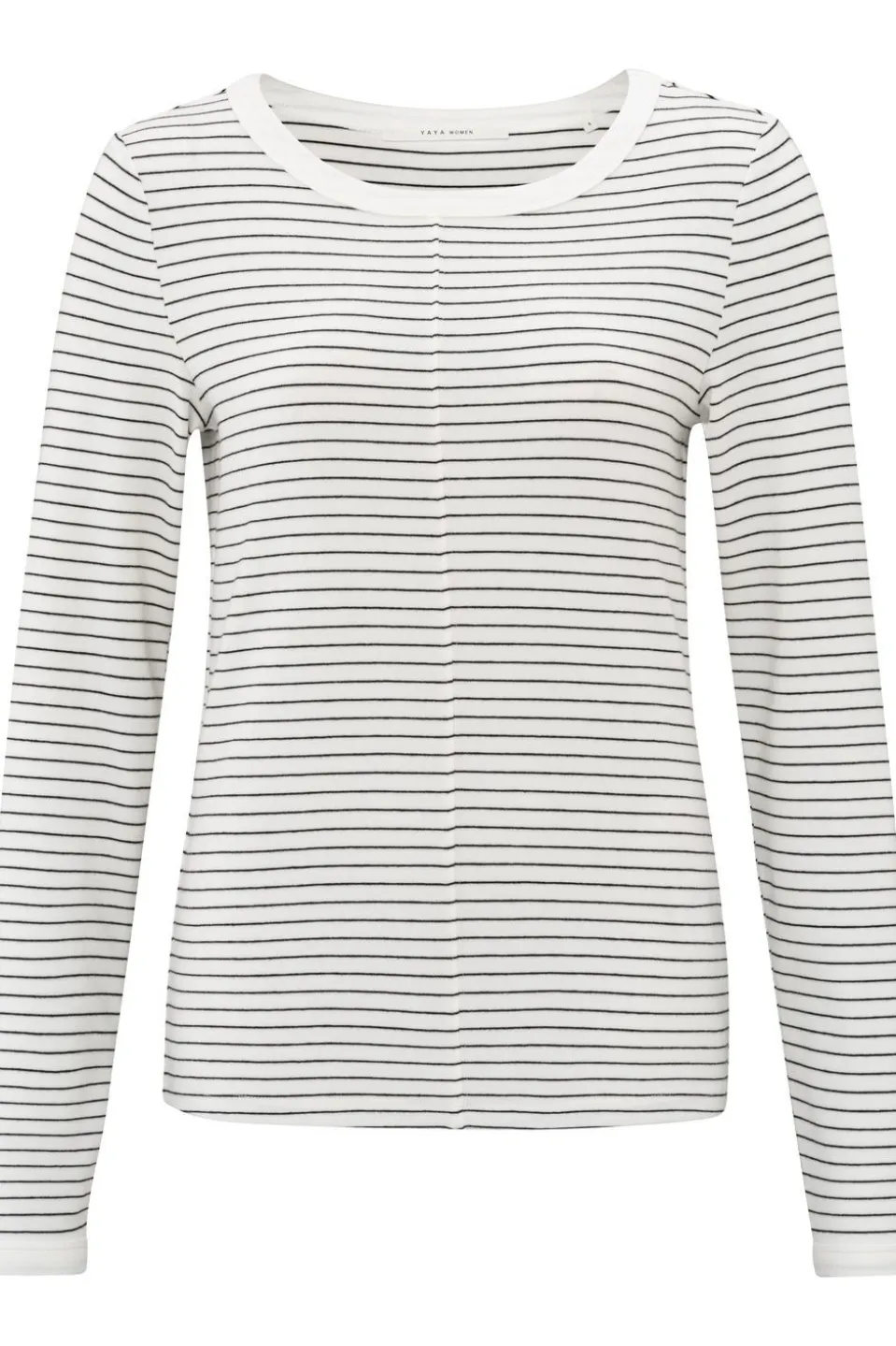 Yaya T-Shirt Striped Long Sleeve With Contrast Details